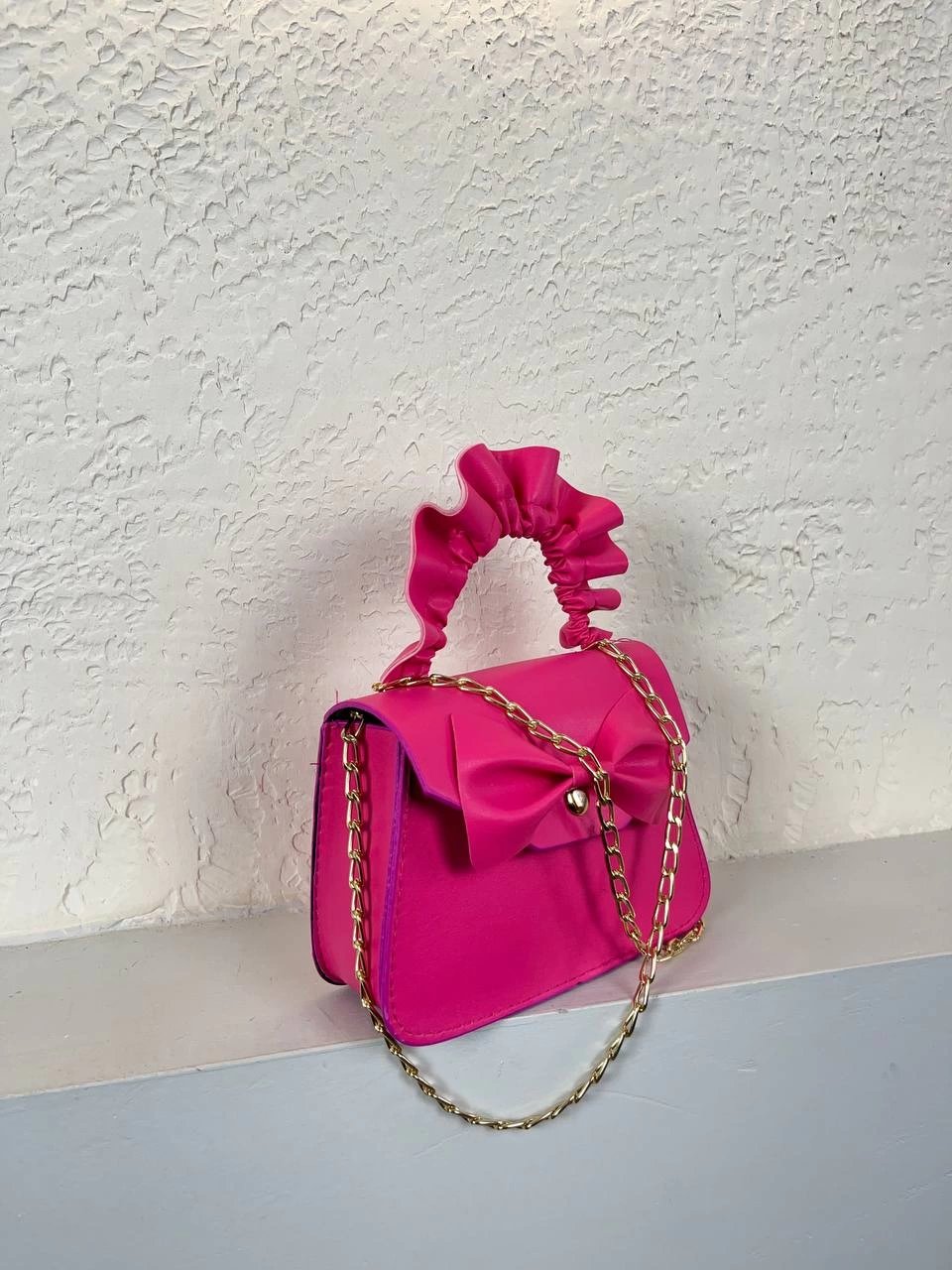 Pembe Renk Papyon Mini Çanta CB2760