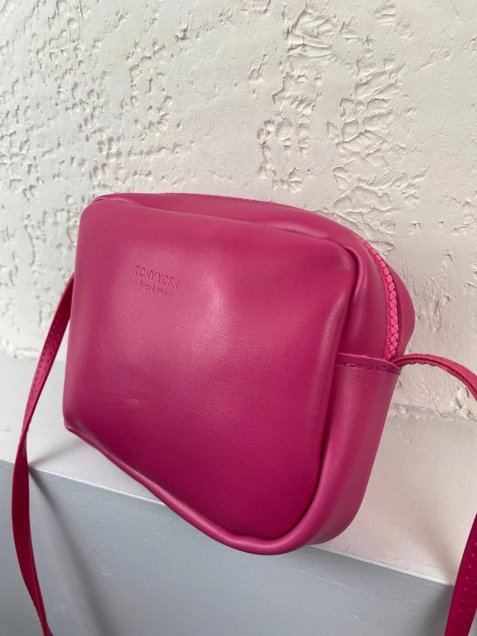 Pembe Renk Yumuşak Deri Çanta