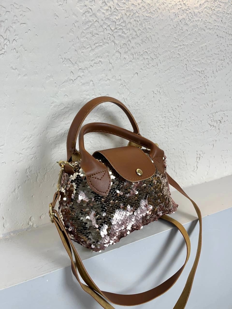 Pudra Taba Saplı Pullu Çanta CB3209