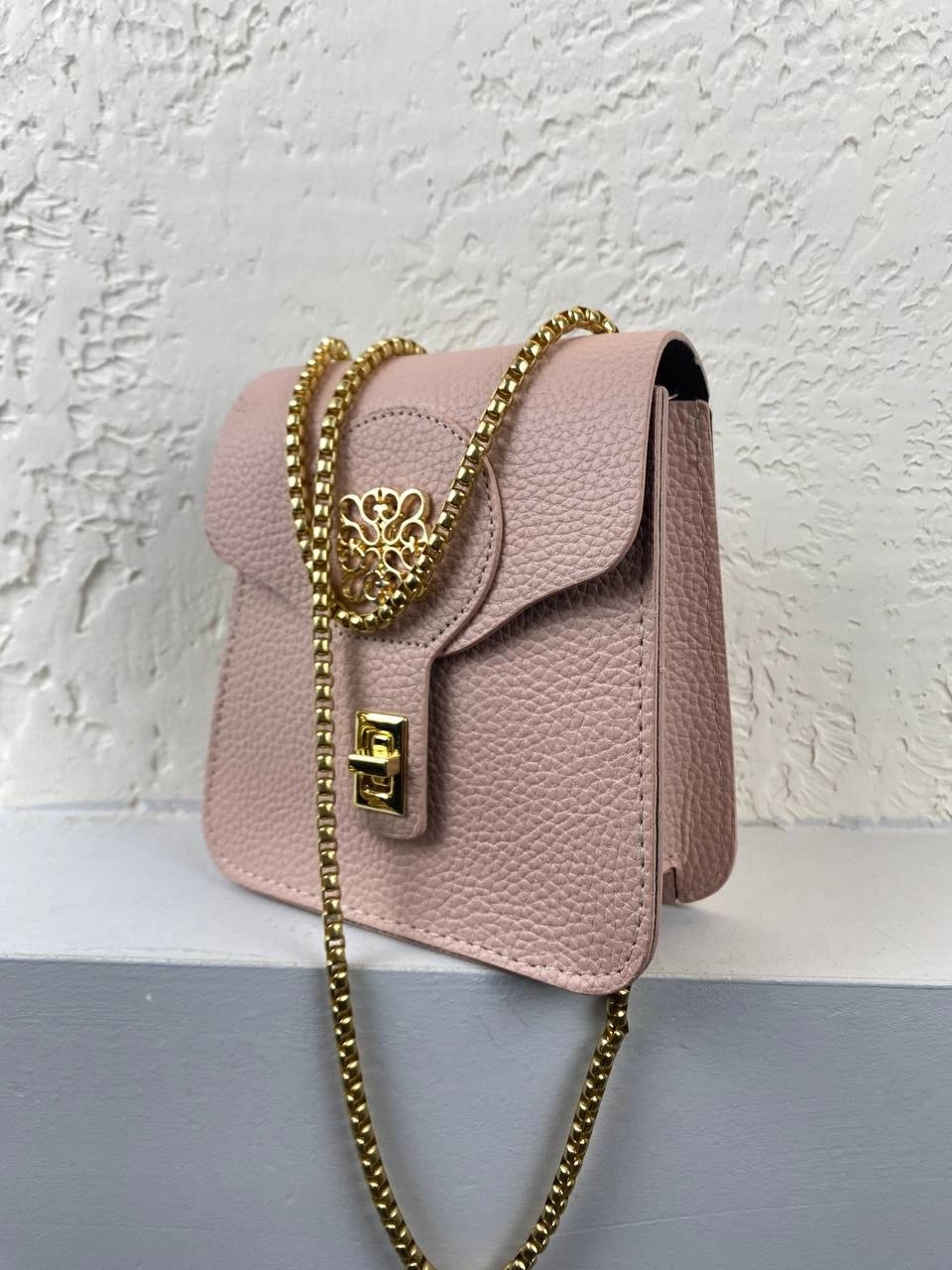 Pudra Zincirli Çapraz Çanta