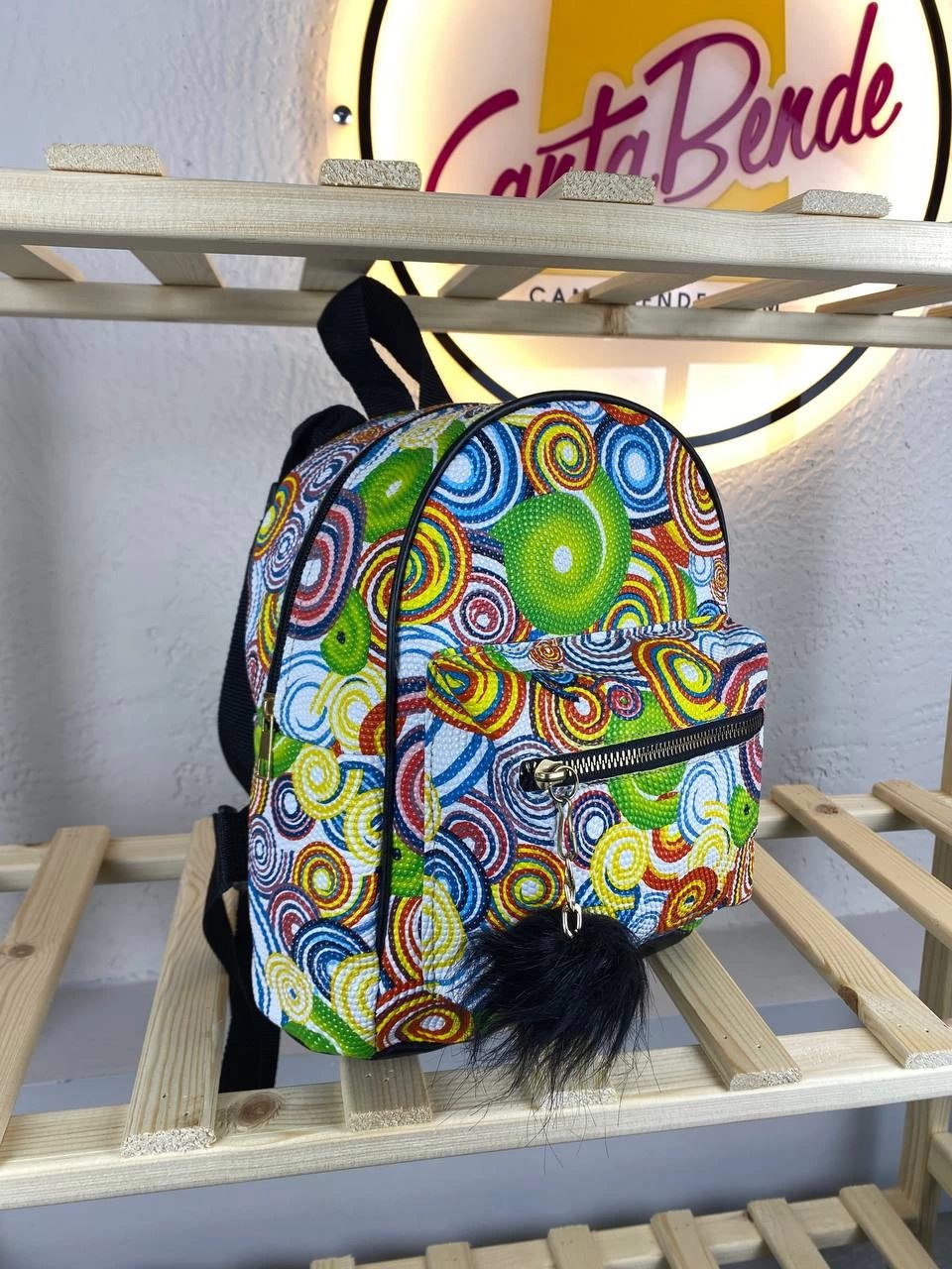 Renkli Beyaz Yeni Sezon Sırt Çanta