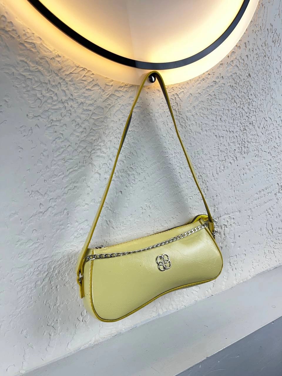 Sarı Renk Önü Zincirli Çanta CB8911