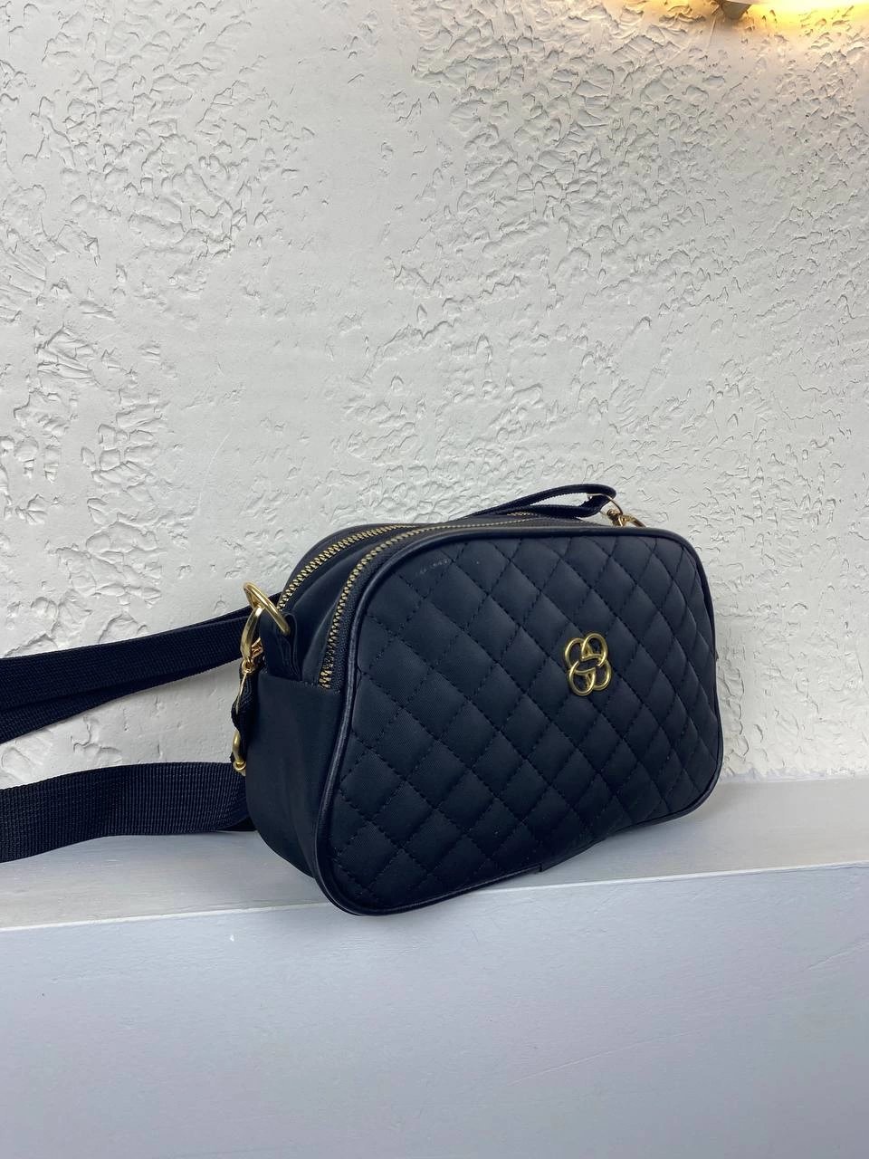 Siyah 2 Bölme Çapraz Çanta