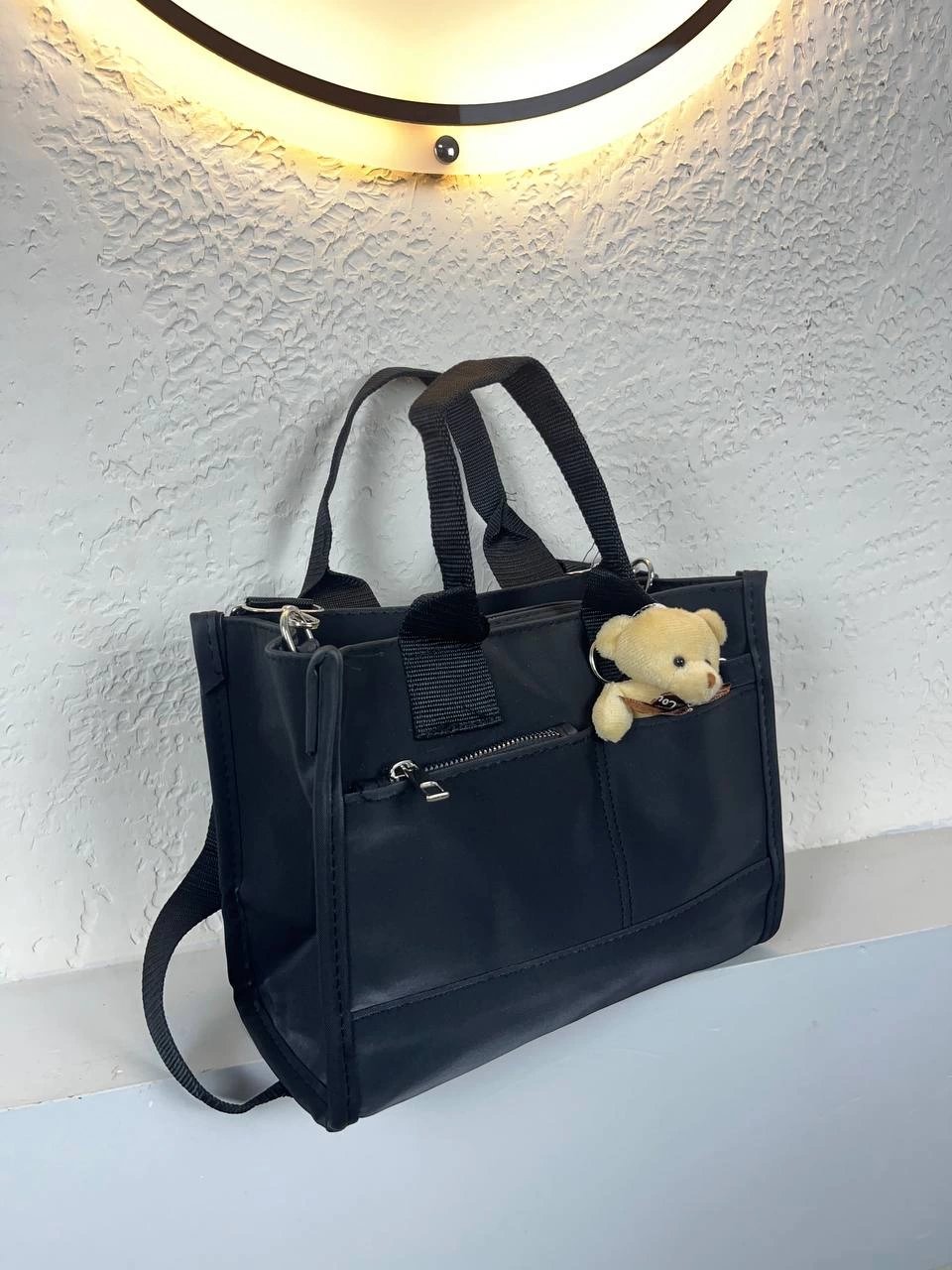 Siyah Ayıcıklı Kalite Çanta CB4196