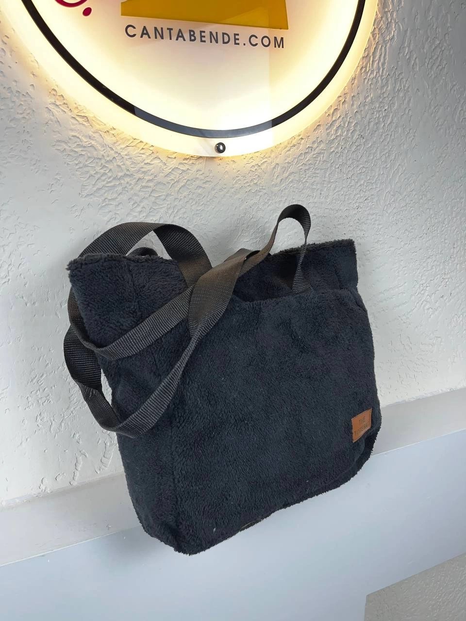 Siyah Büyük Kol Peluş Kalite Çanta CB7290