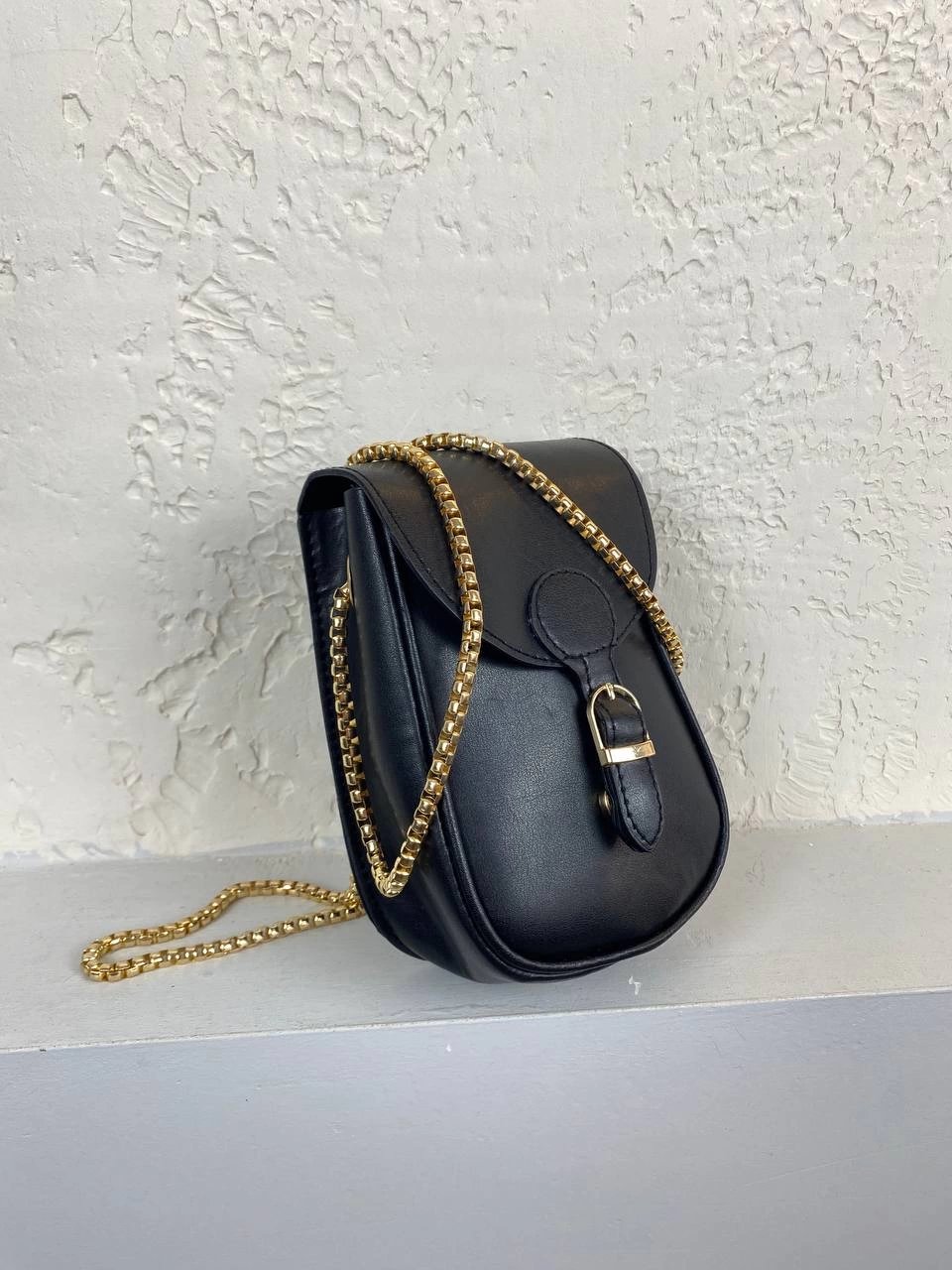 Siyah Deri Kol Çapraz Çanta