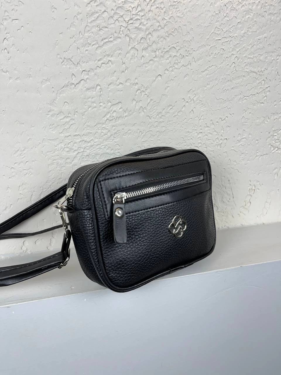 Siyah Kalite Deri Çapraz Çanta CB7867