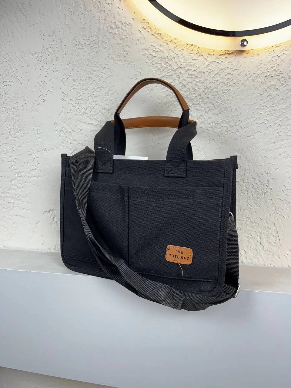 Siyah Kanvas Kalite Çanta CB8539