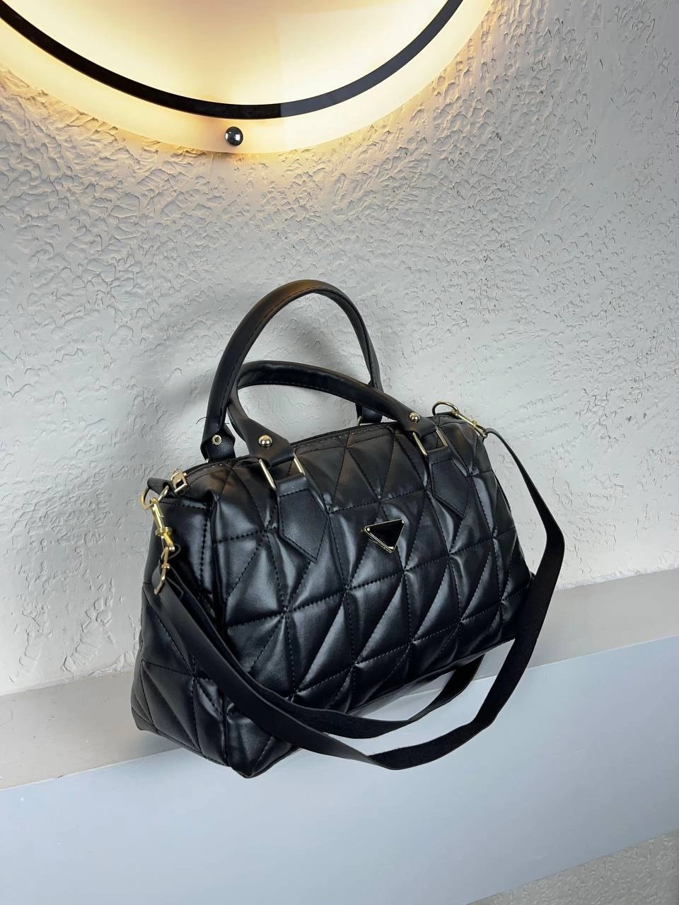 Siyah Kapitone Çanta CB3030