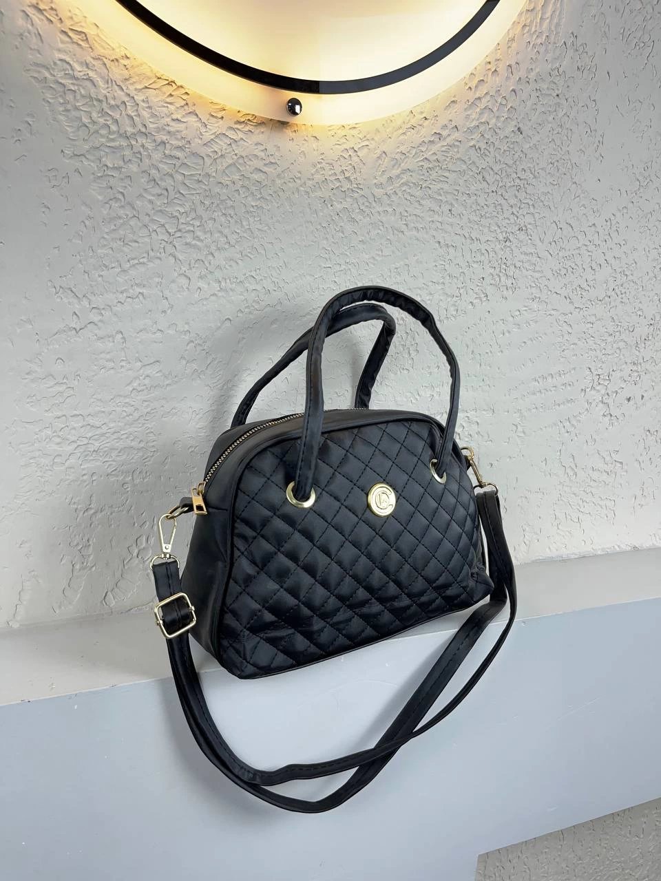 Siyah Kapitone Çanta CB8911