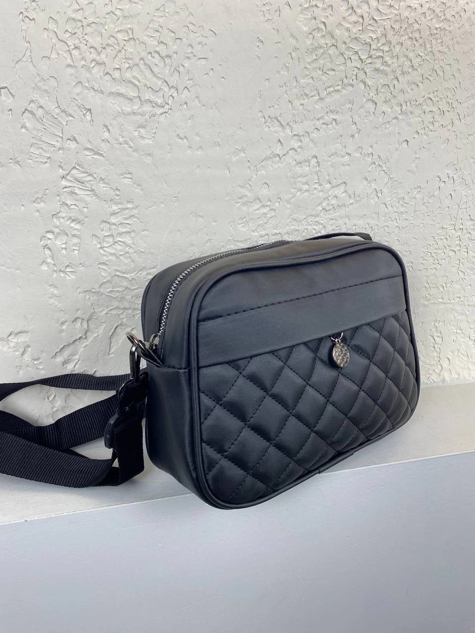 Siyah Kapitone Çapraz Çanta 2024