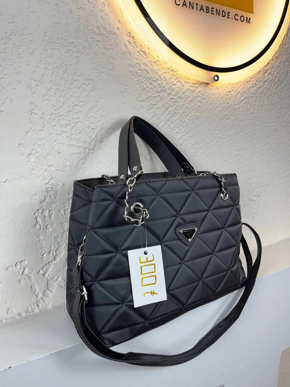 Siyah Kapitone Kalite Çanta CB3120