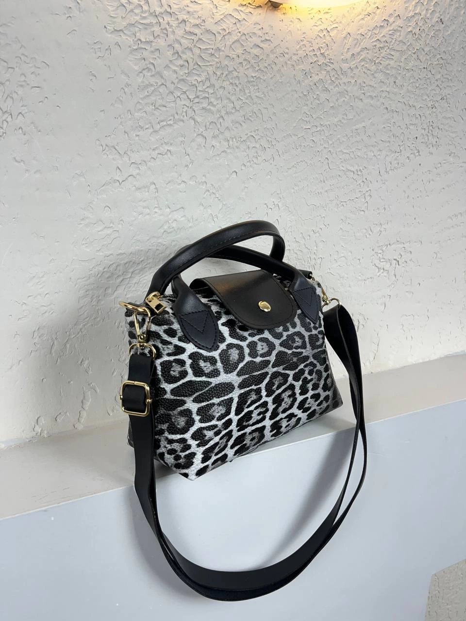 Siyah Leopar Renk 2025 Sezon Çanta CB20715