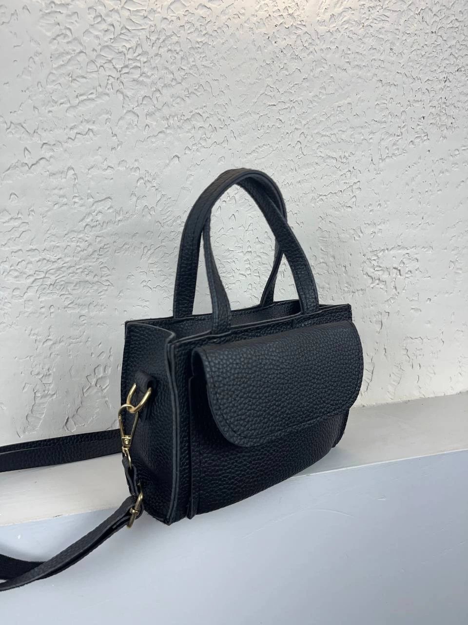 Siyah Ön Bölmeli Çanta CB01122