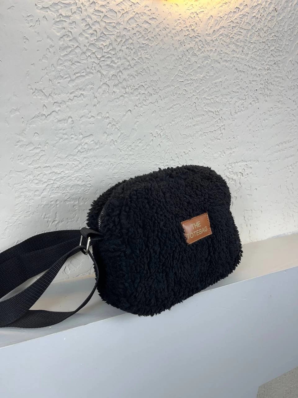 Siyah Peluş Çanta CB6611