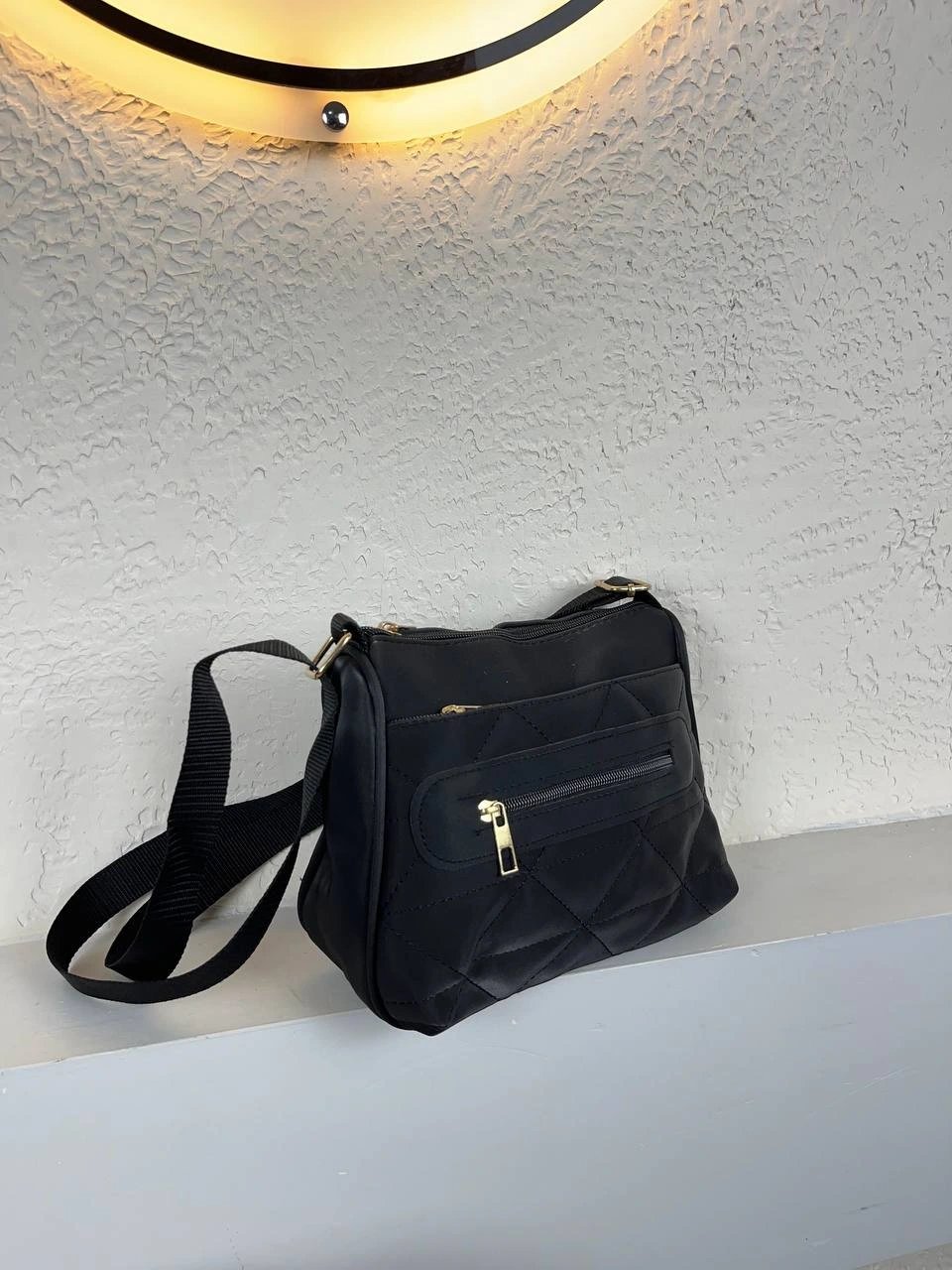 Siyah Renk 3 Bölme Çapraz Çanta CB2578