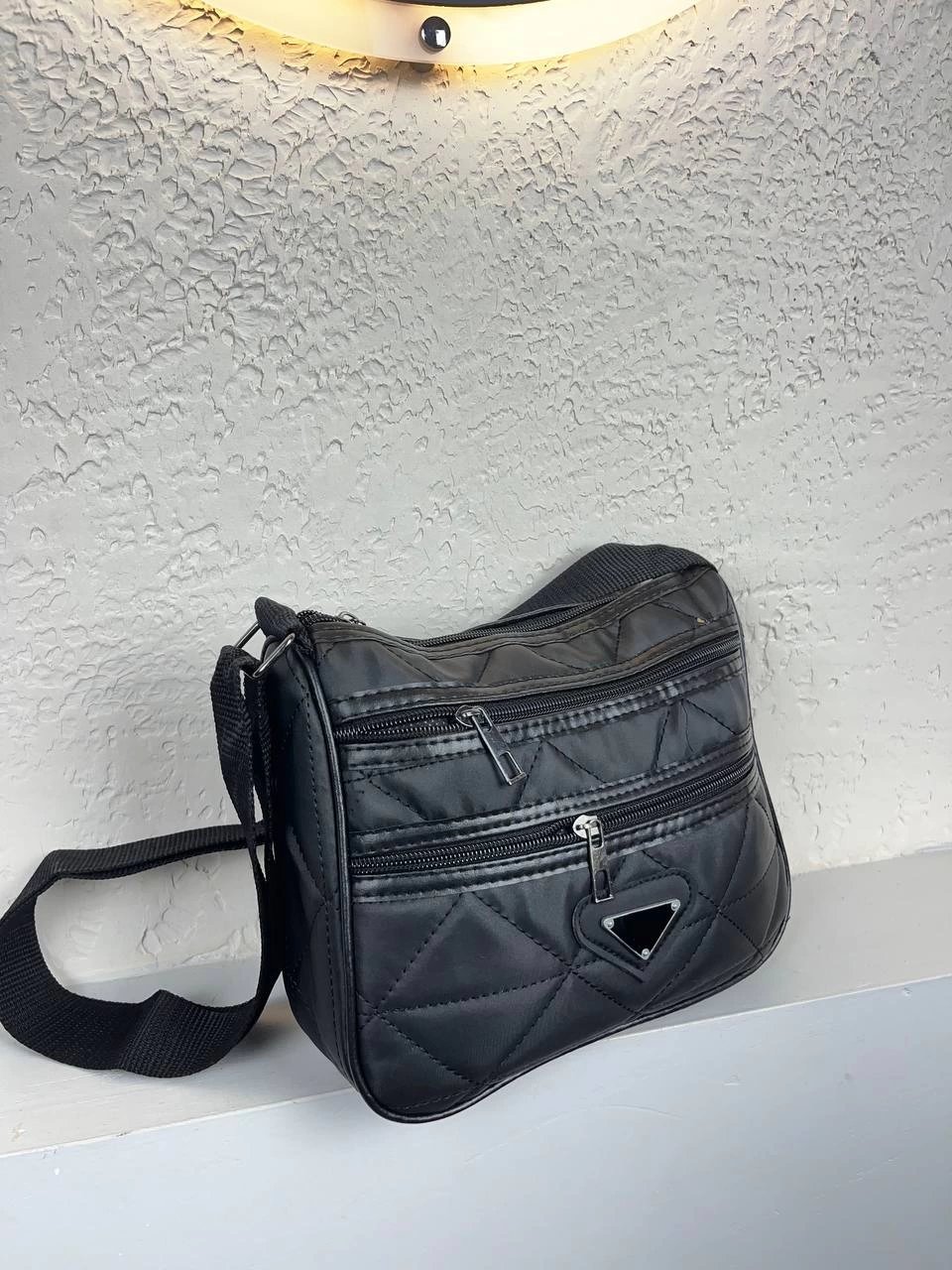 Siyah Renk 3 Bölme Çapraz Çanta CB3296