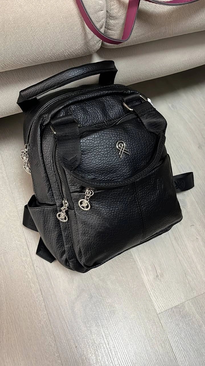 Siyah Renk 3 Bölme Sırt Çanta HB CB2981