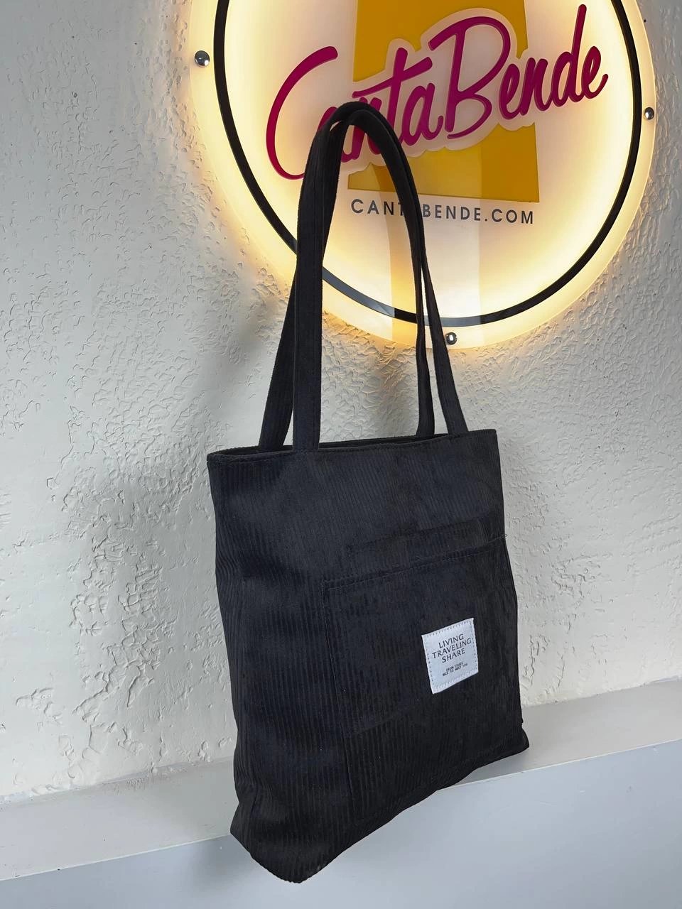 Siyah Renk KADİFE Kol Çanta CB9723