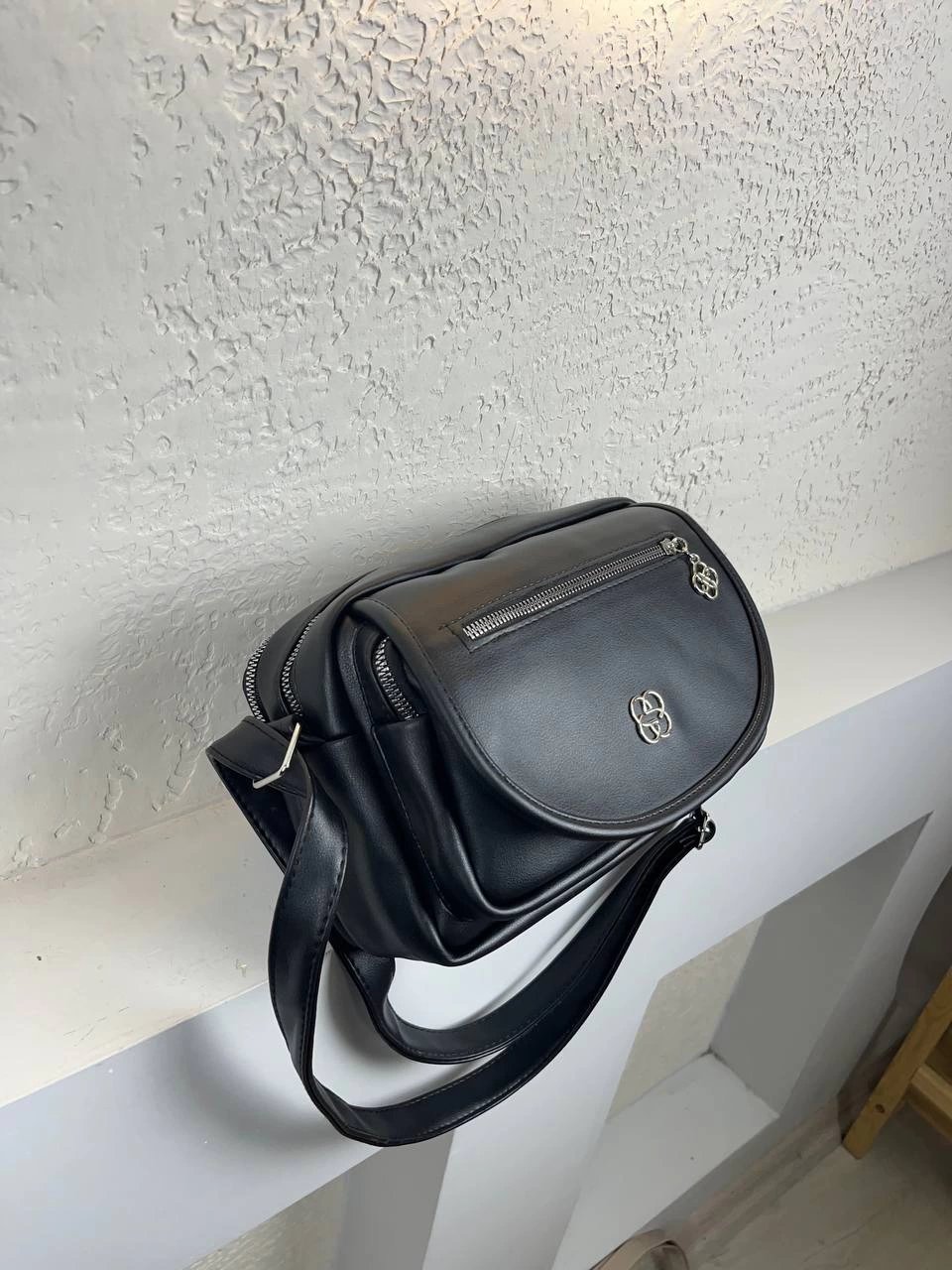 Siyah Renk Kalite 4 Bölme Süper Deri Çanta CB3279