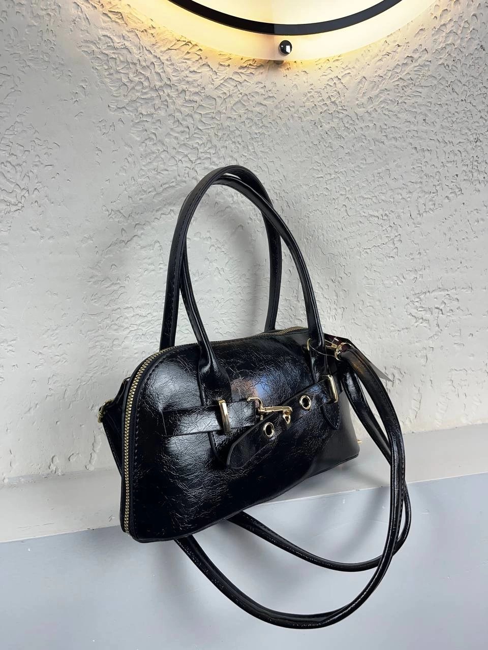 Siyah Renk Kalite ÖNÜ TOKA Detay Çanta CB1296