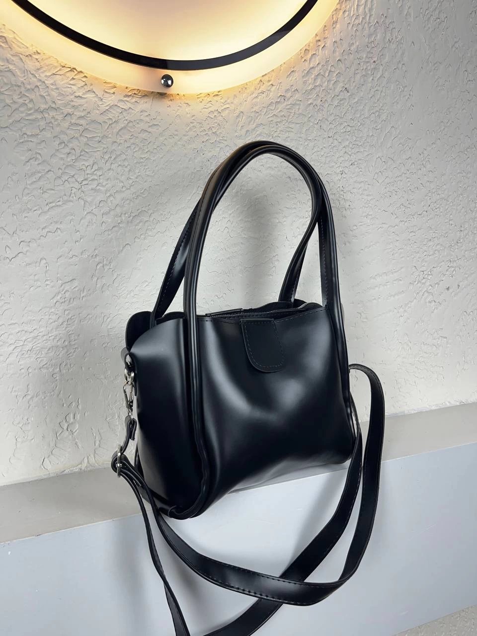 Siyah Renk Kalite Yumuşak Deri Çanta CB3075