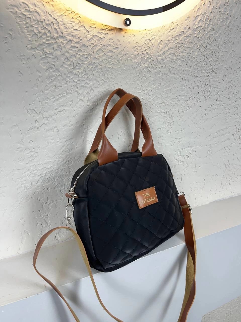 Siyah Renk Kapitone Çanta CB9630