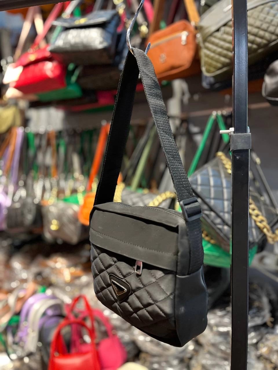 Siyah Renk Kapitone Çapraz Çanta CB5263