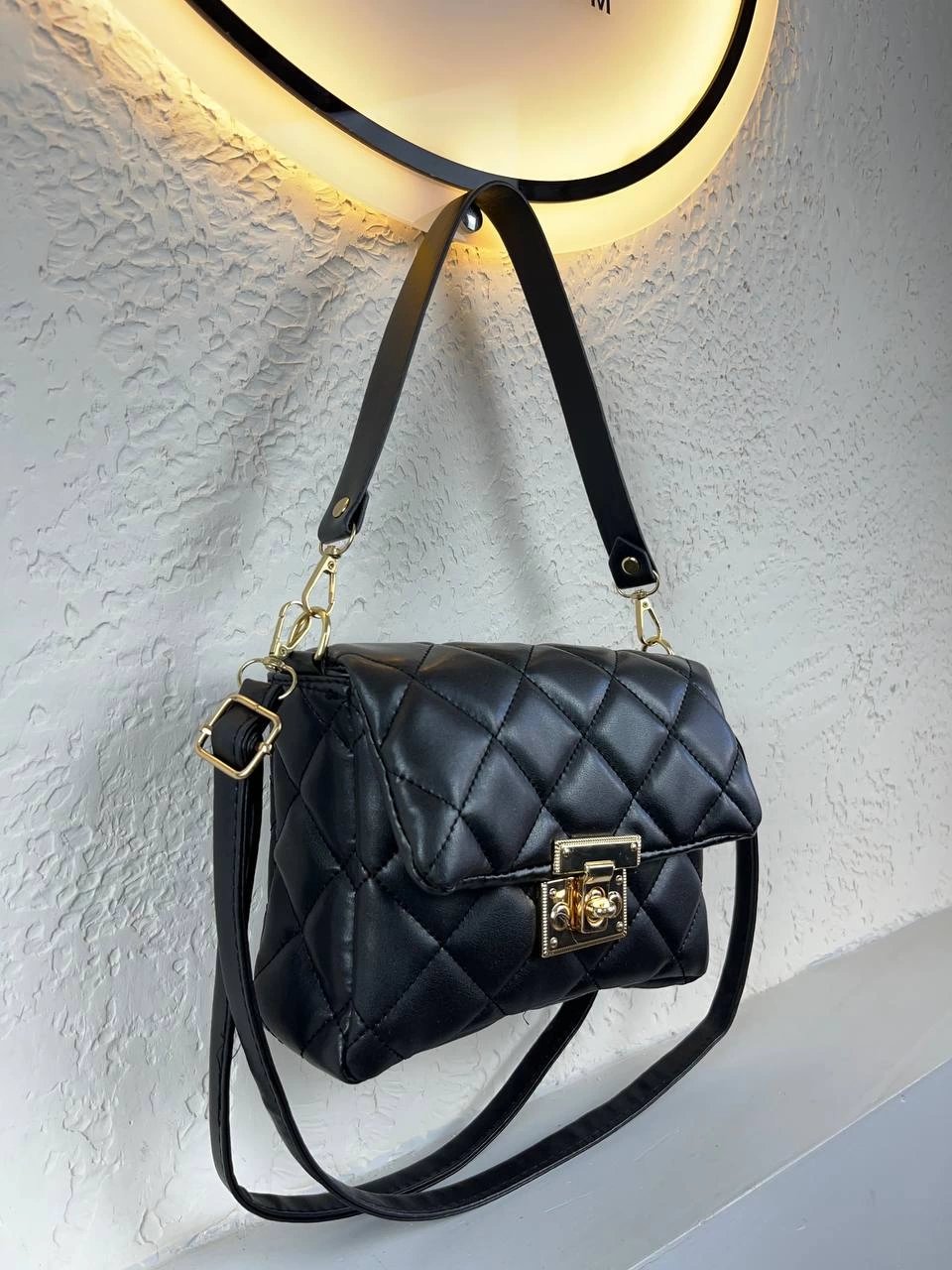 Siyah Renk Kapitone Yeni Sezon Çanta CB6311