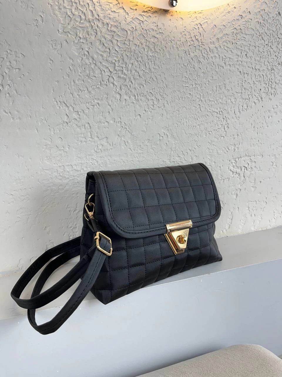 Siyah Renk Kapitone YENİSİ 2 BÖLME CB0991