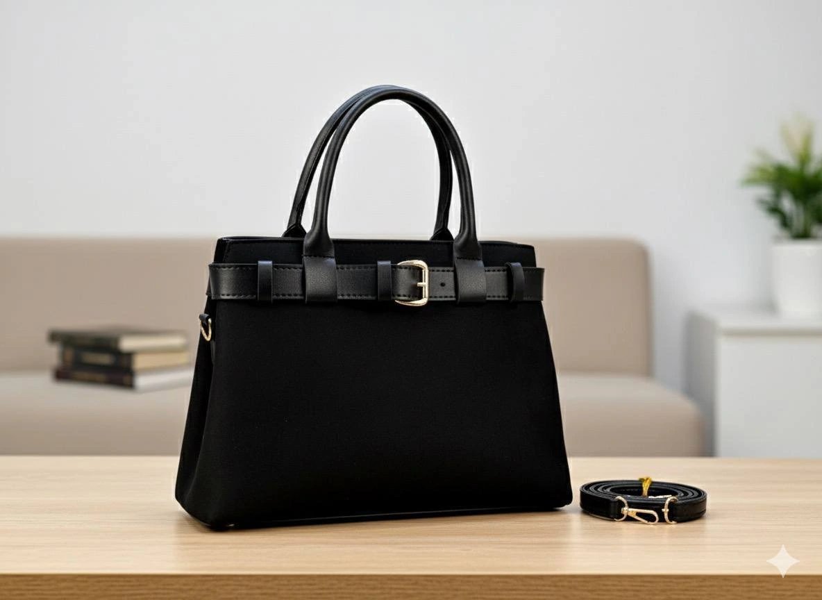 Siyah Renk NUBUK Kalite BRLN Çanta CB11412