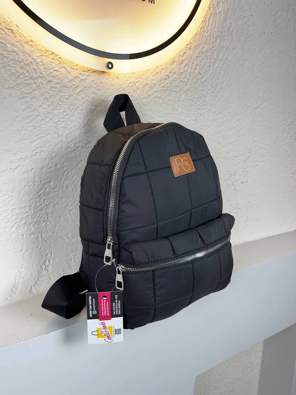 Siyah Renk Paraşüt Sırt Çanta CB0082