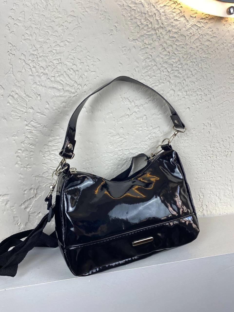 Siyah Renk Rugan Kol Çanta