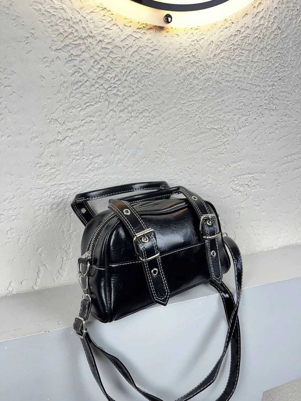 Siyah Renk YENİ KALİTE Çanta ÖN KEMERLİ CB9812