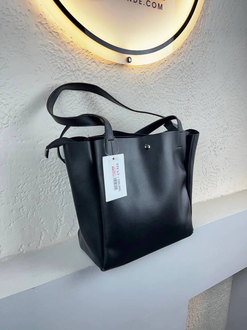 Siyah Renk Yumuşak Deri Kalite Kol Çanta CB9609