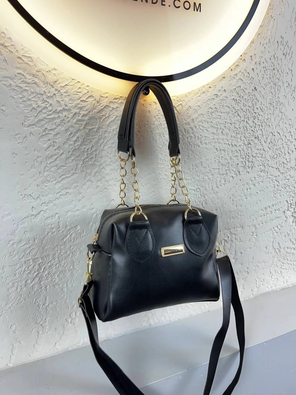 Siyah Renk Zincirli Çapraz Çanta CB9164