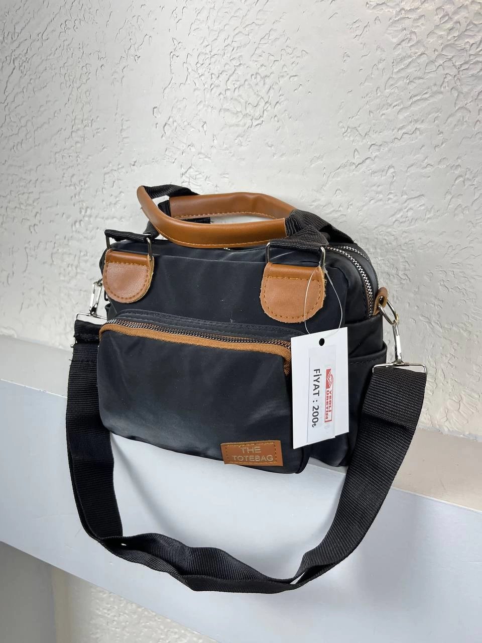 Siyah Tabalı 3 Bölme Kalite Çanta CB6910