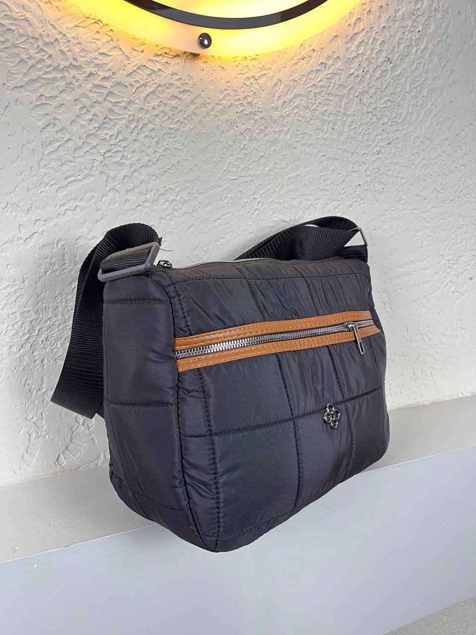 Siyah Tabalı Paraşüt Yeni Çapraz Çanta CB0367