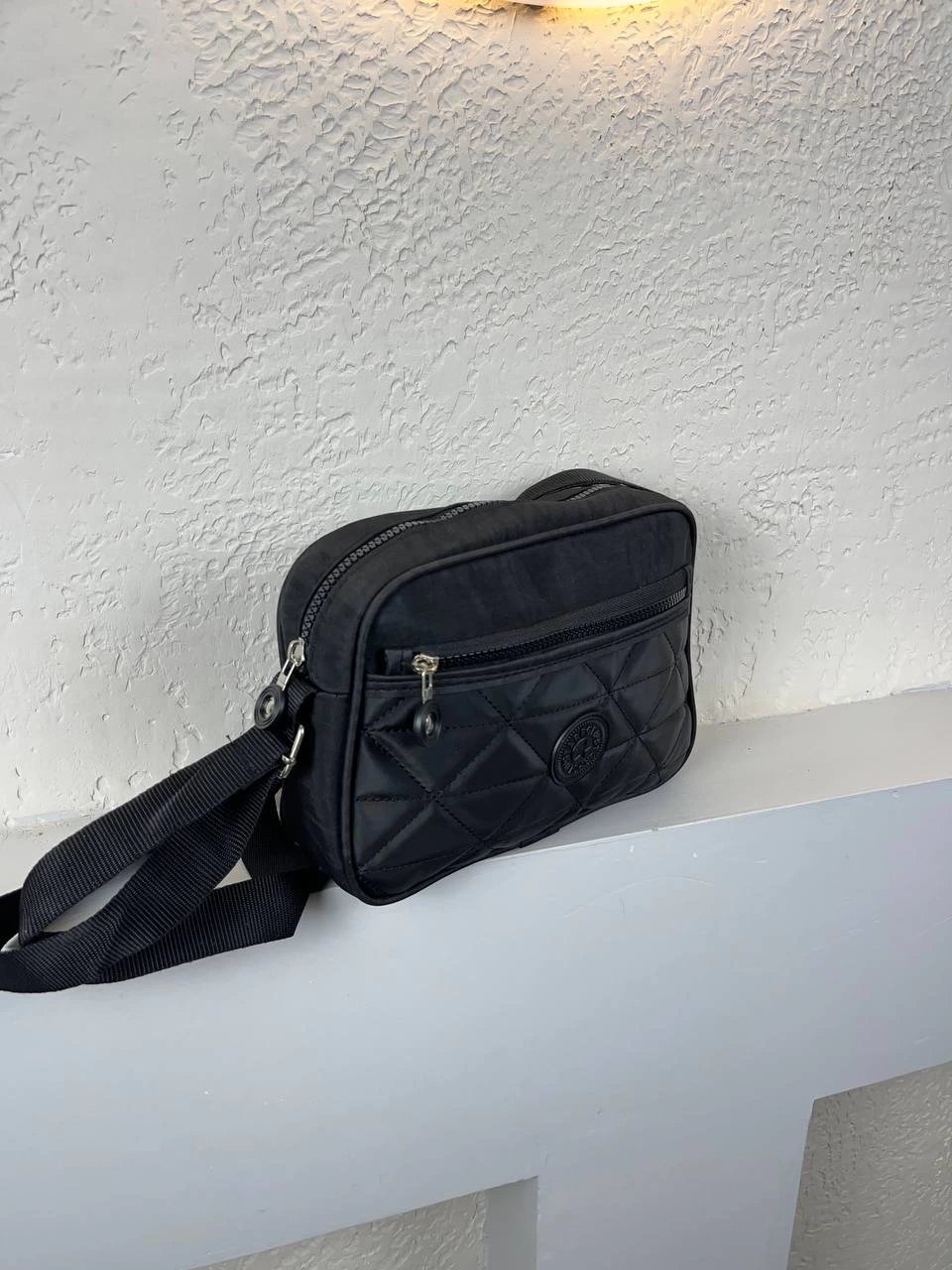 Siyah YENİ Önü Kapitone 2 Bölme Çanta CB63111