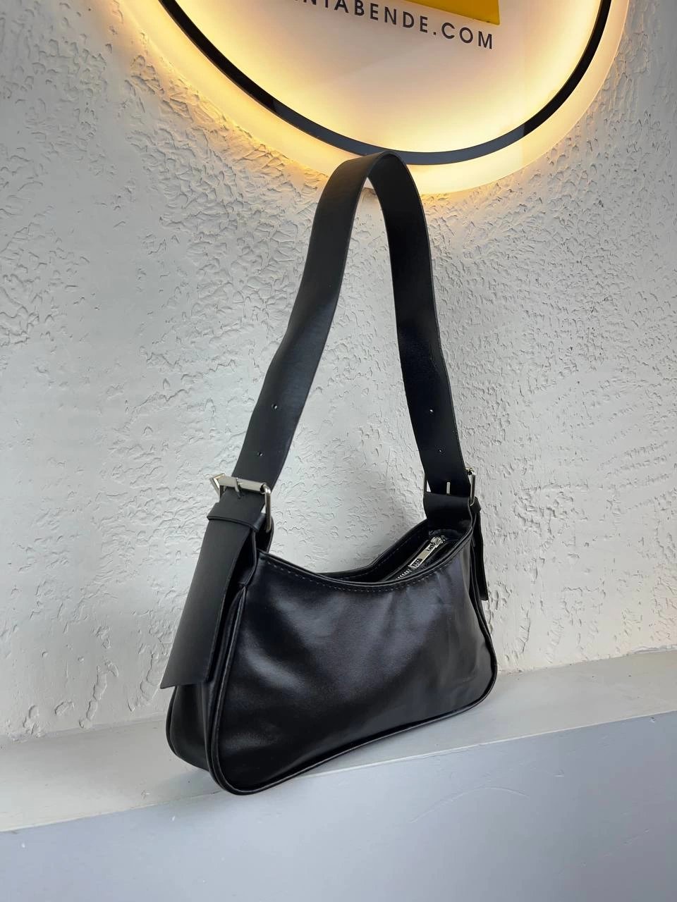 Siyah Yumuşak Baget Çanta CB8250