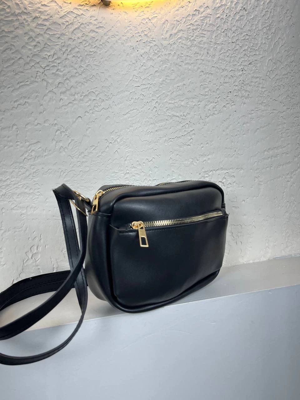 Siyah Yumuşak Deri 2 Bölme Çanta CB2793