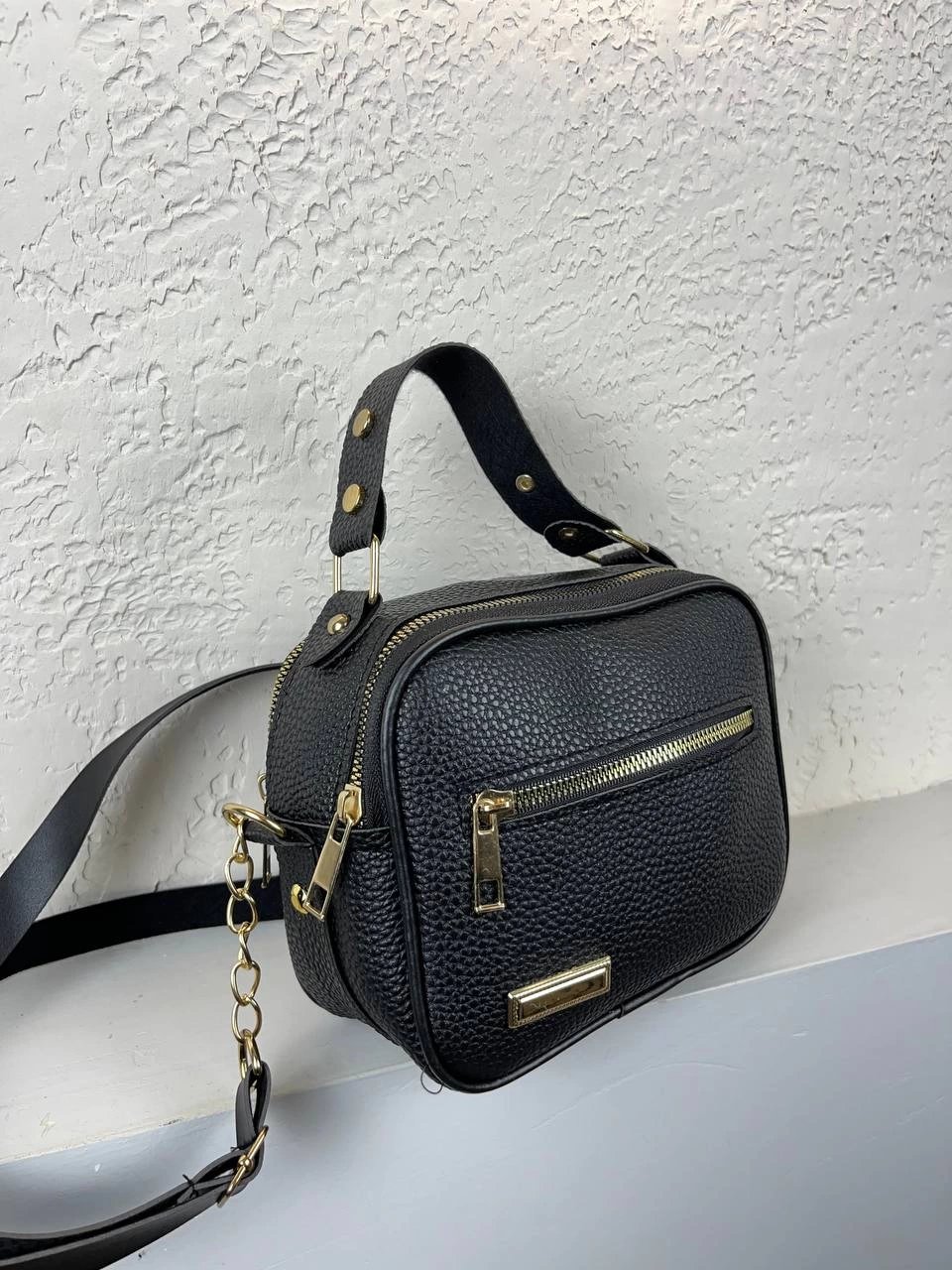 Siyah Yumuşak Deri Çanta CB2211