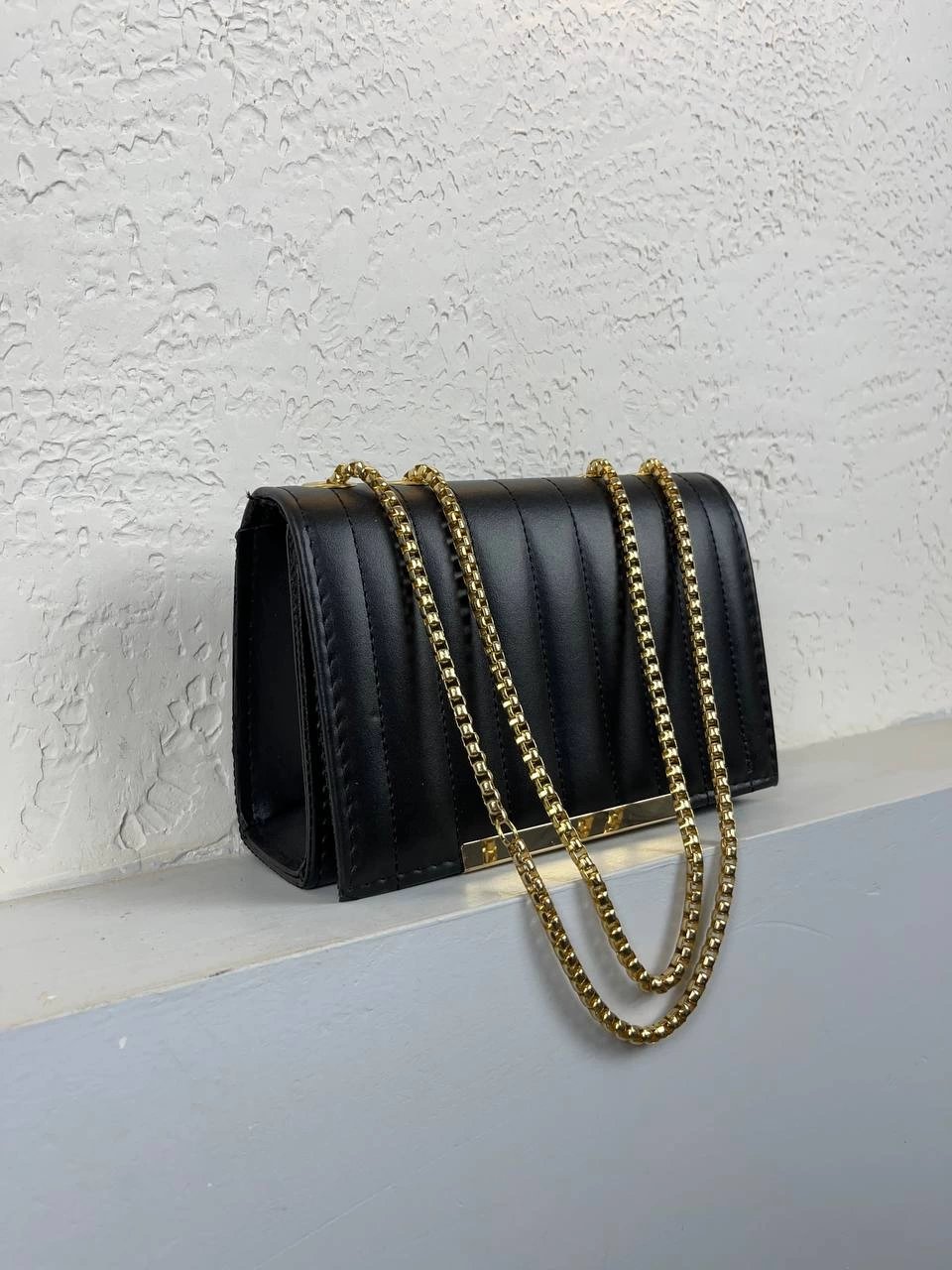 Siyah Zincirli Çapraz Çanta CB5255