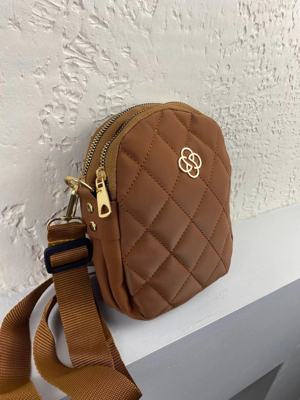 Taba Renk 2 Bölmeli Çapraz Çanta