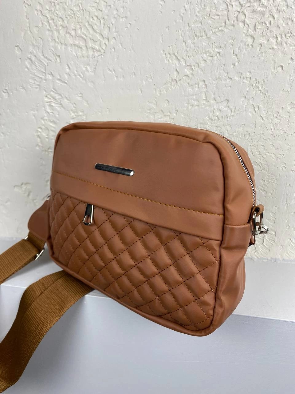 Taba Renk 2024 Kapitone Çanta