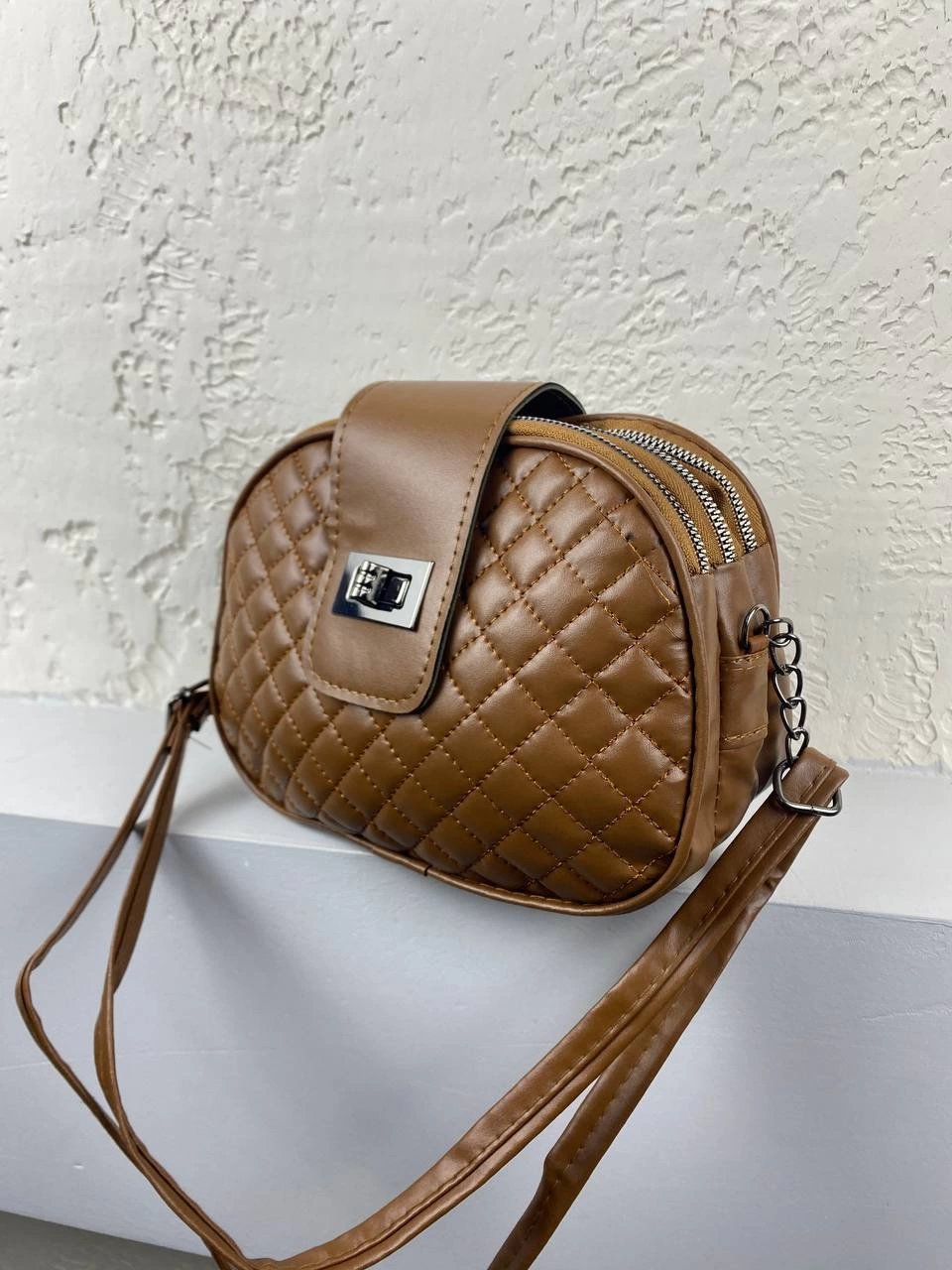 Taba Renk 3 Bölme Çanta