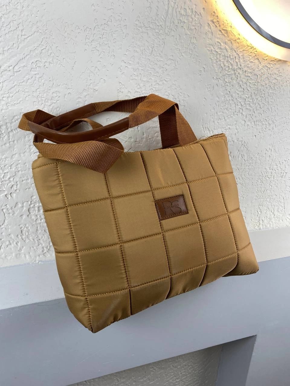 Taba Renk Büyük Boy Kampanyalı Paraşüt Kol Çanta CB96278