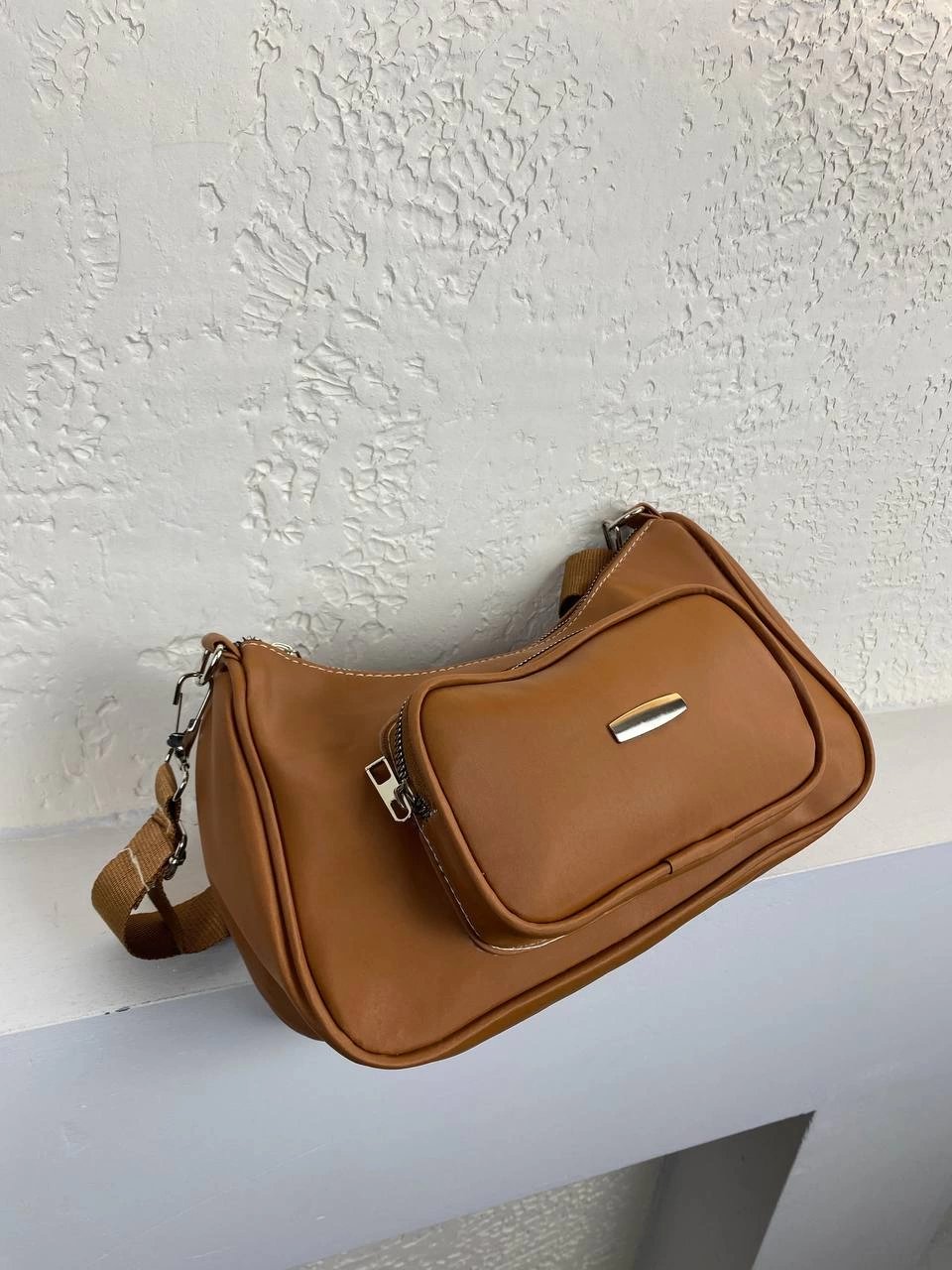 Taba Renk Cepli Kol Çanta