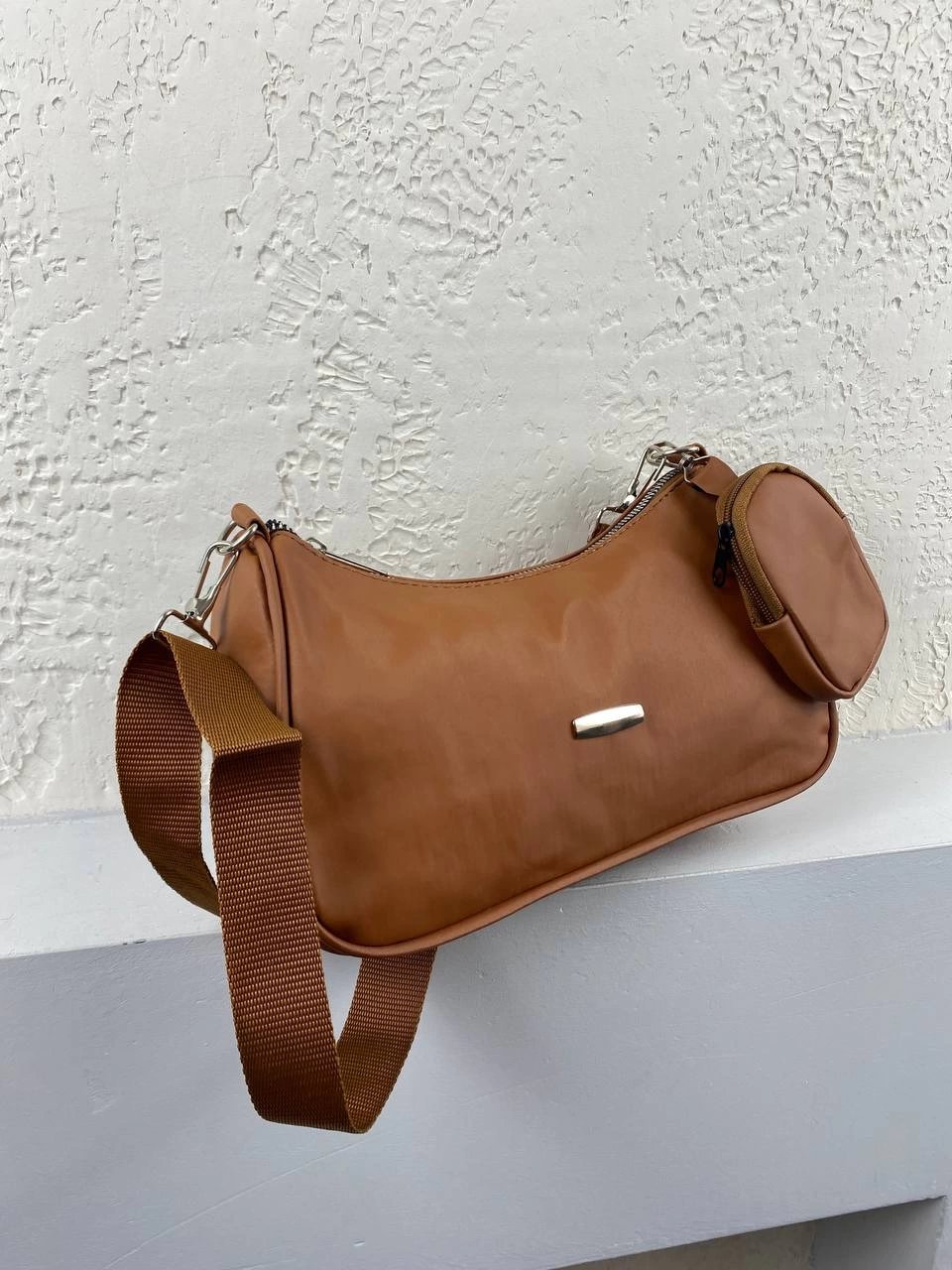 Taba Renk Cüzdanlı Çanta