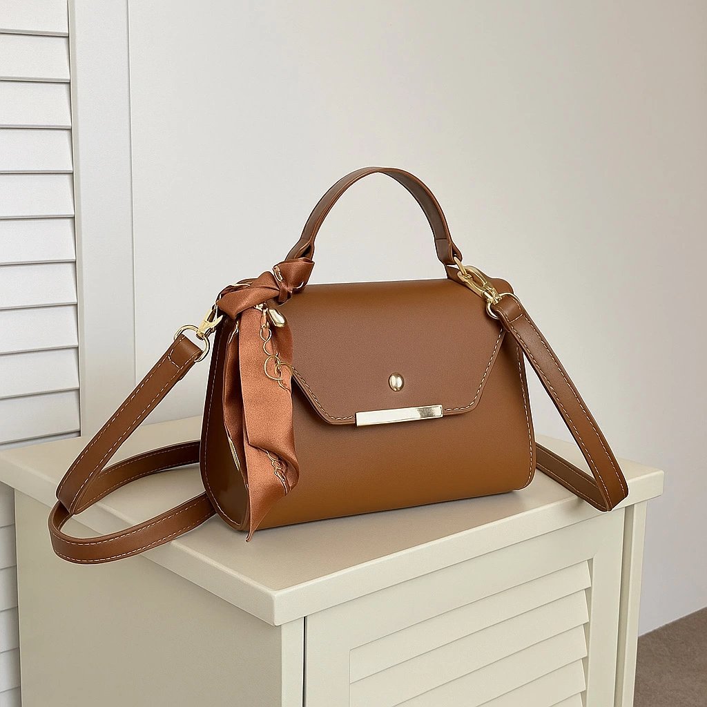 Taba Renk Kalıp Fularlı Çanta CB9145